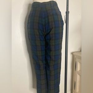 Vtg 100% wool plaid pants made in Bulgaria